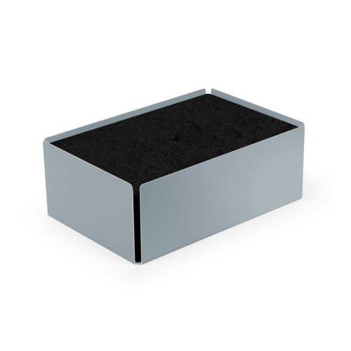 CHARGE-BOX gris petit-gris feutre noir