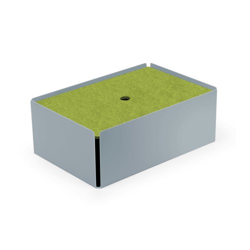 CHARGE-BOX fehgrau Filz grün