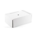 CHARGE-BOX white leather rose