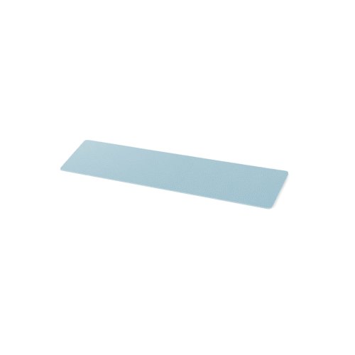 KEY-BOX weiß Lederauflage hellblau