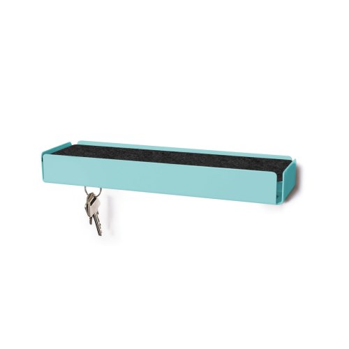 KEY-BOX pastel turquoise felt grey