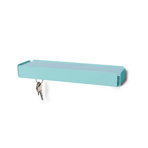 KEY-BOX pastel turquoise leather light blue