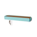 KEY-BOX pastel turquoise leather copper