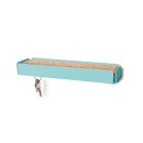 KEY-BOX pastel turquoise cork