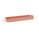 KEY-BOX beige red leather copper
