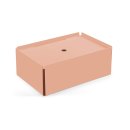 CHARGE-BOX rouge beige cuir rosé