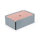 CHARGE-BOX squirrel grey leather rose