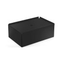 CHARGE-BOX black leather rose